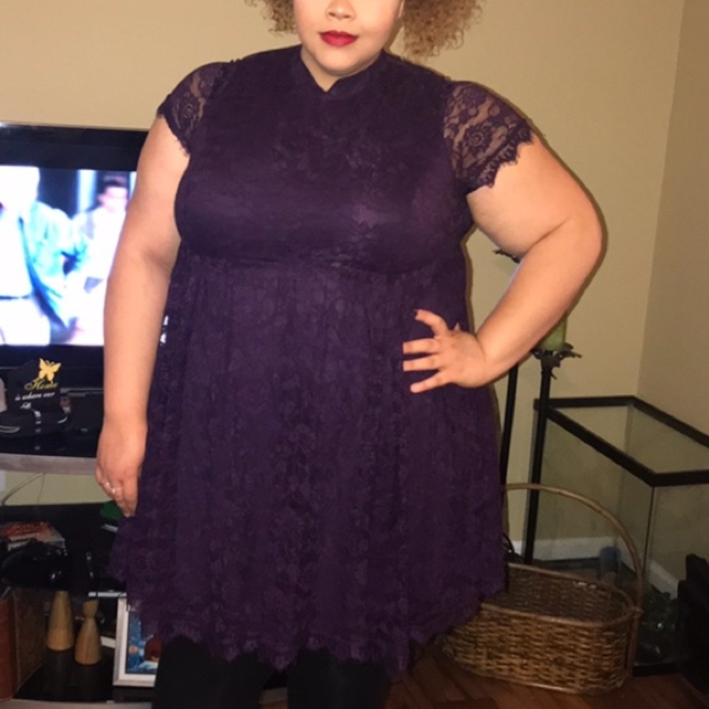 Lace Violet Dress